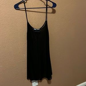 NWOT Black Mesh Dress